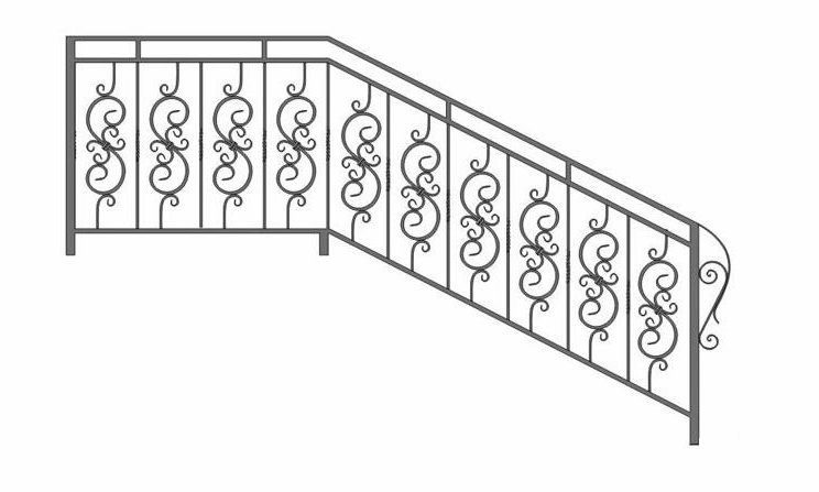 Эскизы кованых перил